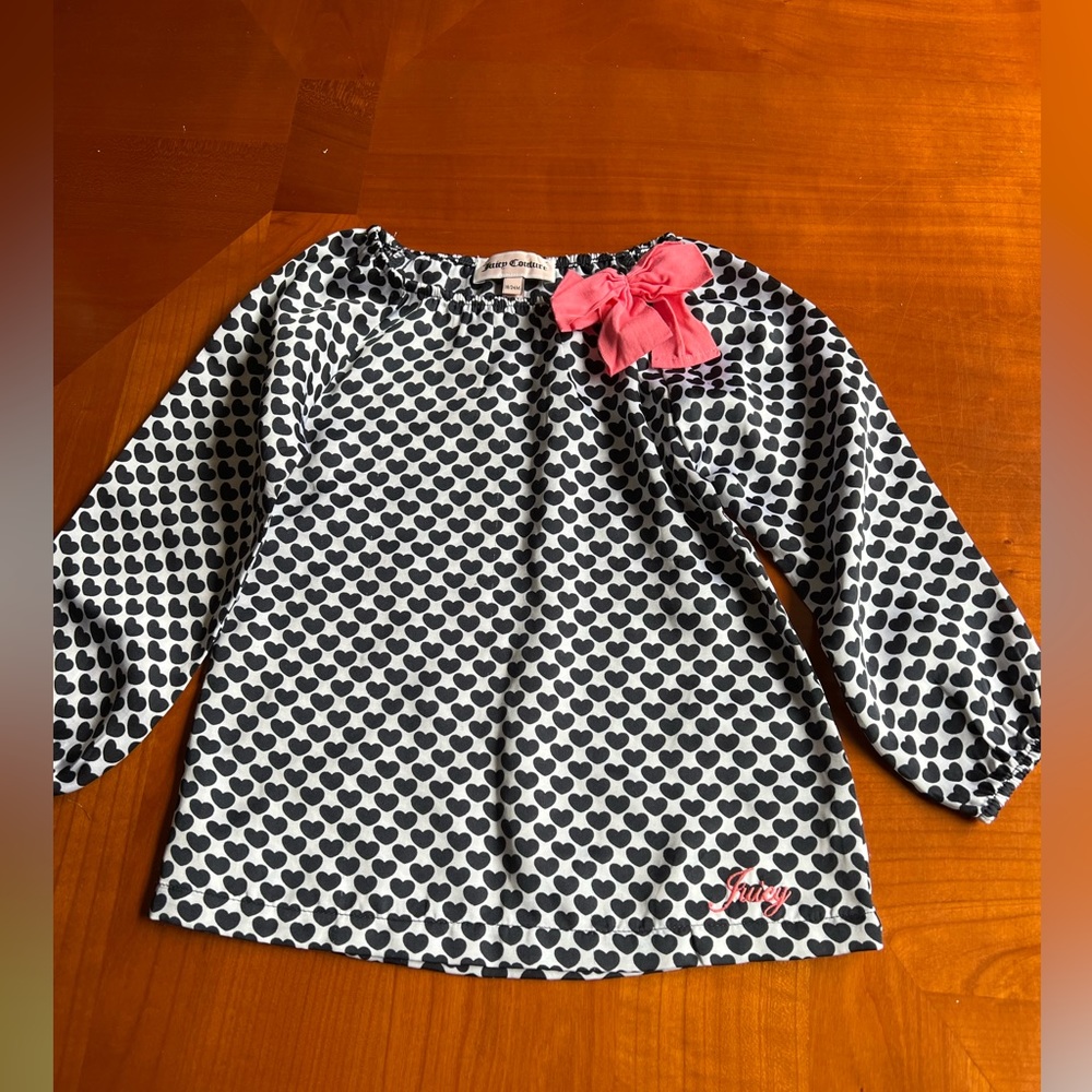 Juicy Couture shirt for baby girl. 18/24 month